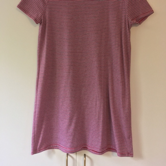 Short striped T-shirt dress - Picture 2 of 4